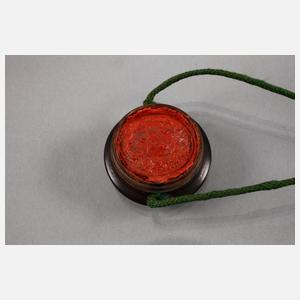 Urkunde des Hofgärtners zu Hildburghausen