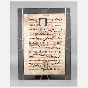 Blatt aus einem Antiphonar