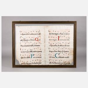 Blatt aus einem Antiphonar