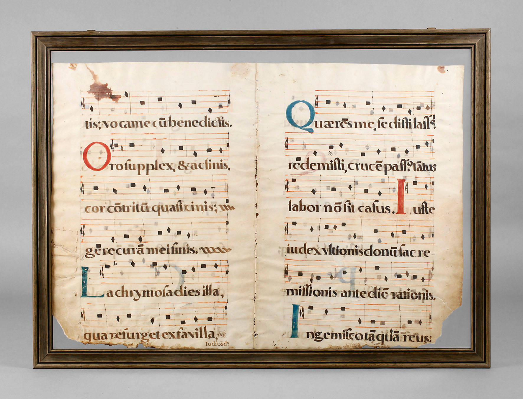 Blatt aus einem Antiphonar