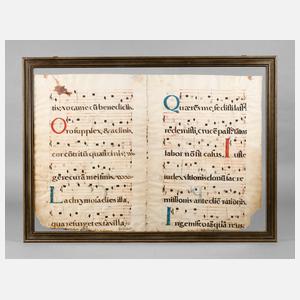Blatt aus einem Antiphonar