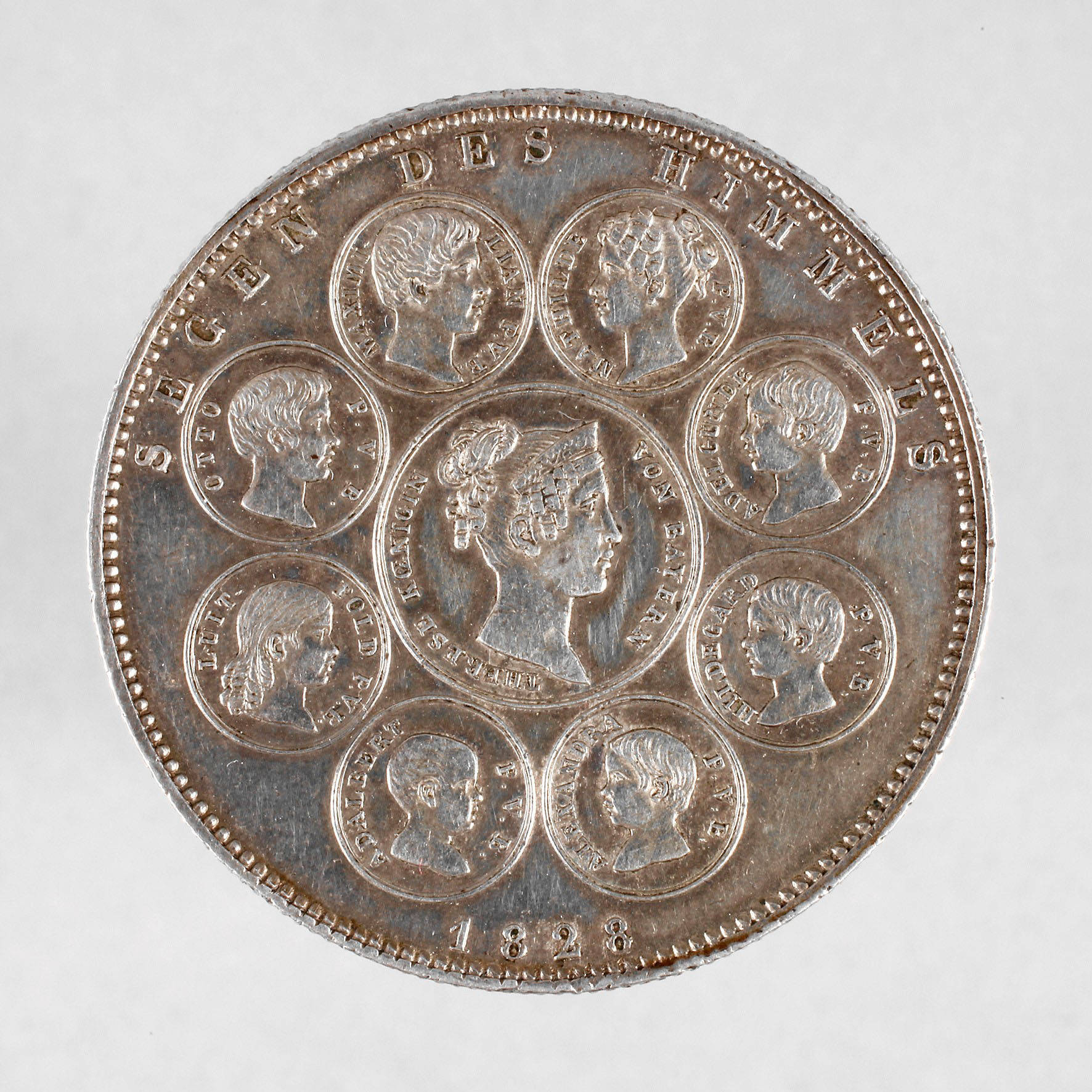 Geschichtstaler Bayern 1828