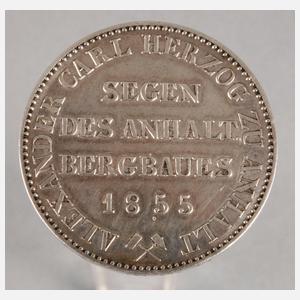 Ausbeutetaler Anhalt 1855