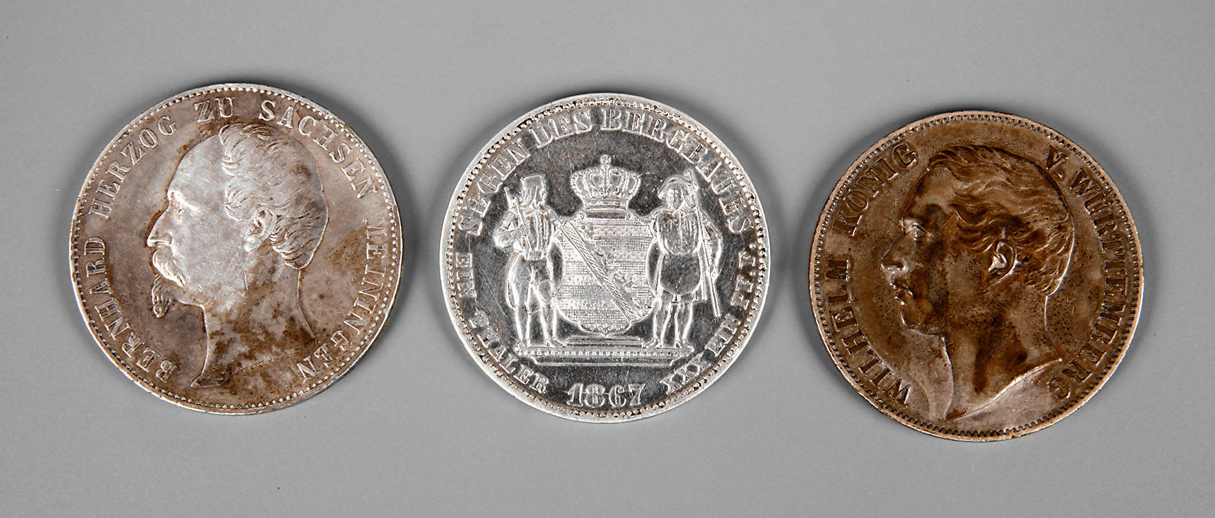 Konvolut Silbermünzen Altdeutschl. 19. Jh.