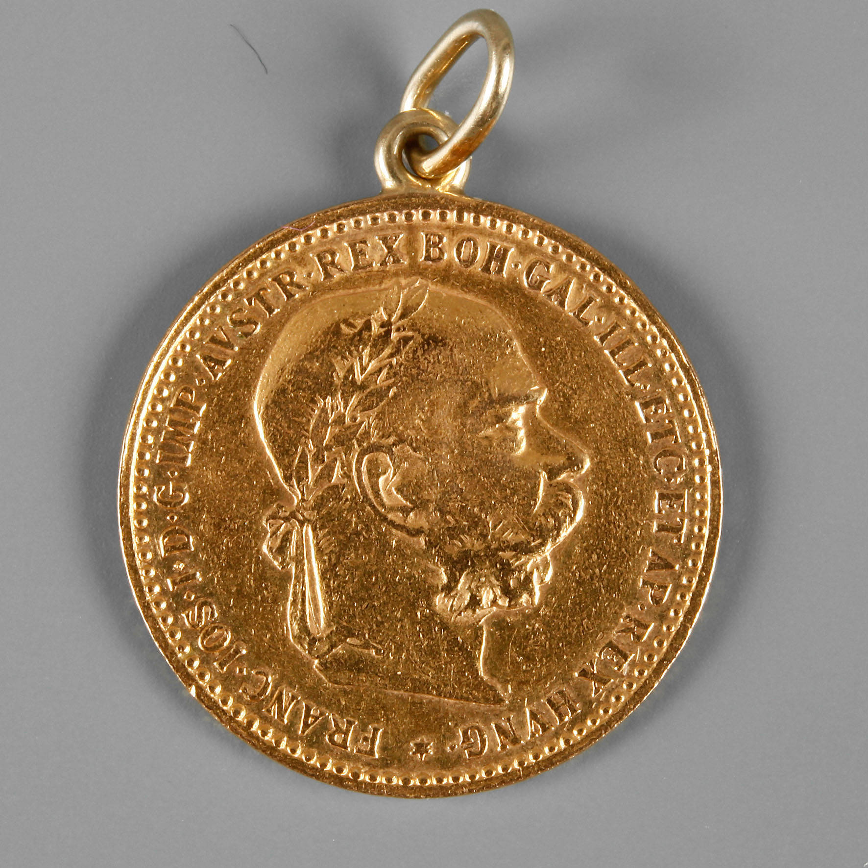 10 Kronen Österreich gehenkelt