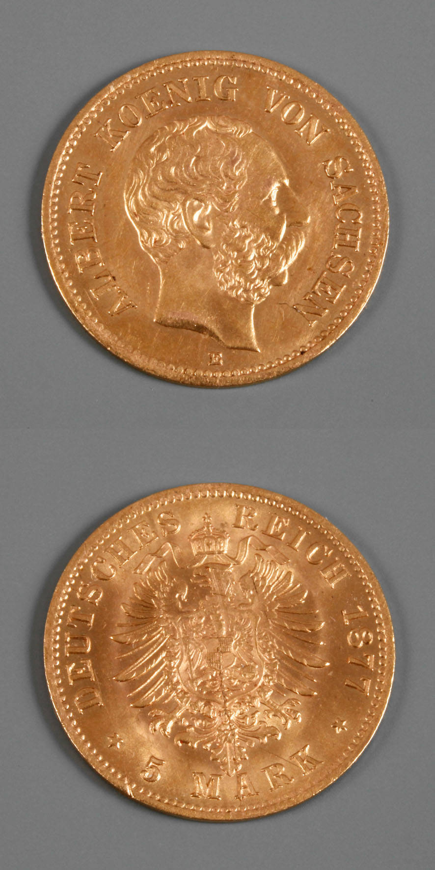 Fünf Goldmark 1877 Sachsen
