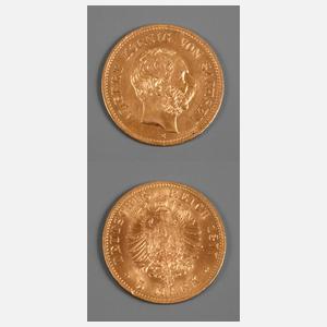 Fünf Goldmark 1877 Sachsen