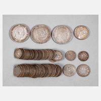 Konvolut Silbermünzen Kaiserreich111