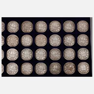 Sammlung 1 Mark Kaiserreich 1873 bis 1887