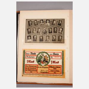 Sammlung Notgeldscheine um 1921