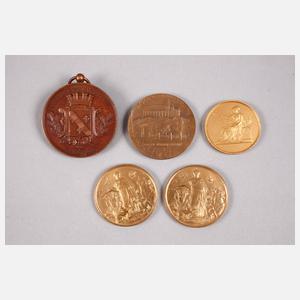 Konvolut Medaillen und Plaketten Frankreich