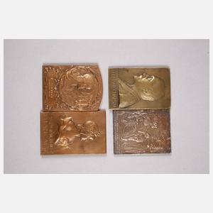 Konvolut Medaillen und Plaketten Frankreich