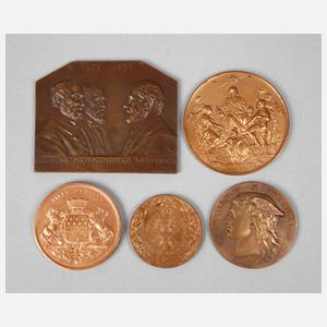 Konvolut Medaillen/Plaketten