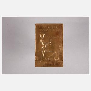 Paar Ausstellungsmedaillen Saragossa und Mailand