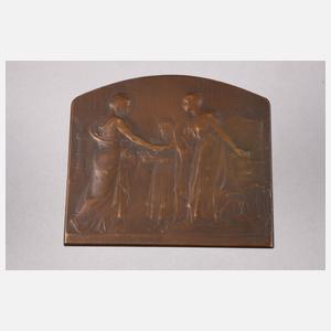 Paar Ausstellungsplaketten London/Liege