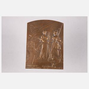 Paar Ausstellungsplaketten London/Liege