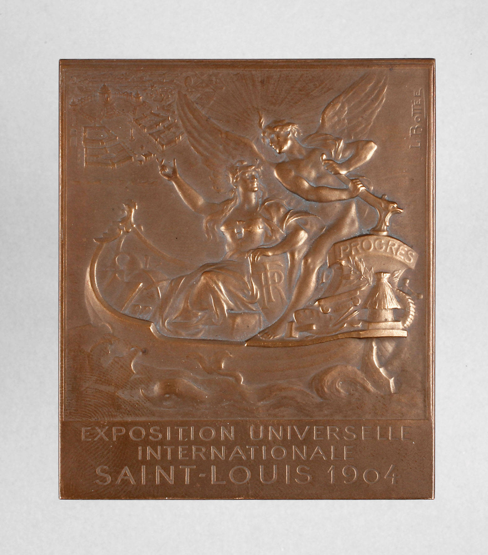 Plakette Weltausstellung St. Louis 1904