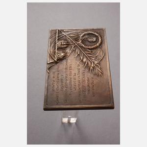 Gedächtnisplakette zum Tod Franz Josephs