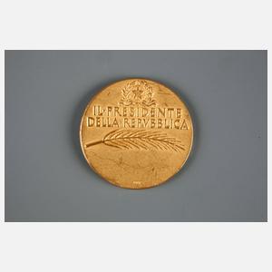 Italienische Preismedaille in Gold