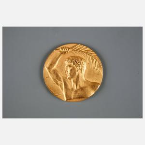 Italienische Preismedaille in Gold