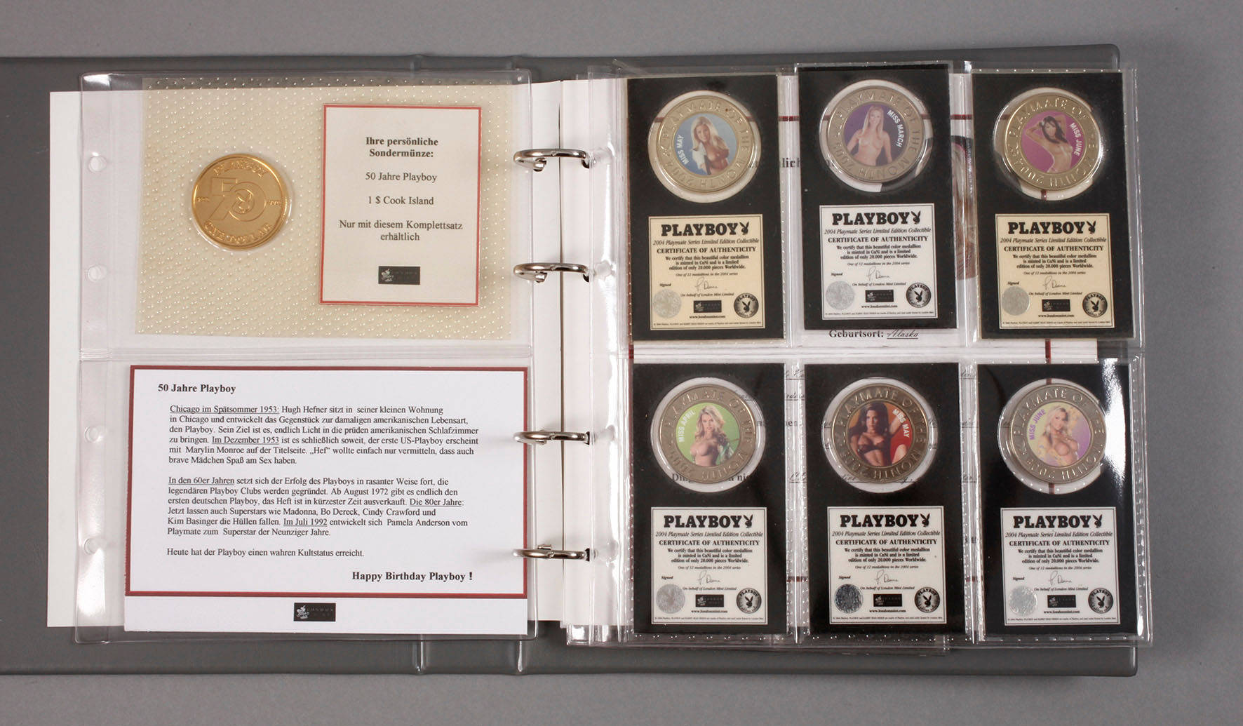 Konvolut Prägungen 50 Jahre Playboy