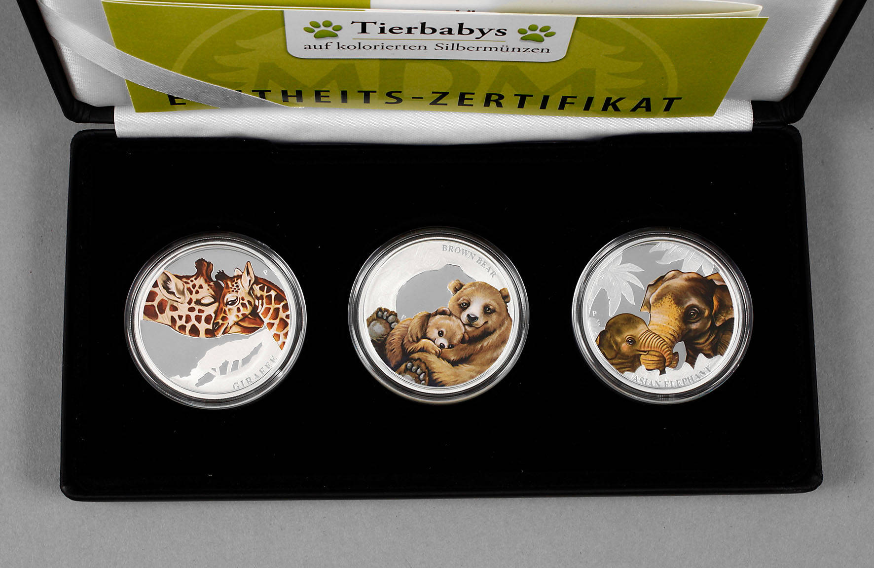 Farbmünzenset Tierbabys Tuvalu 2014