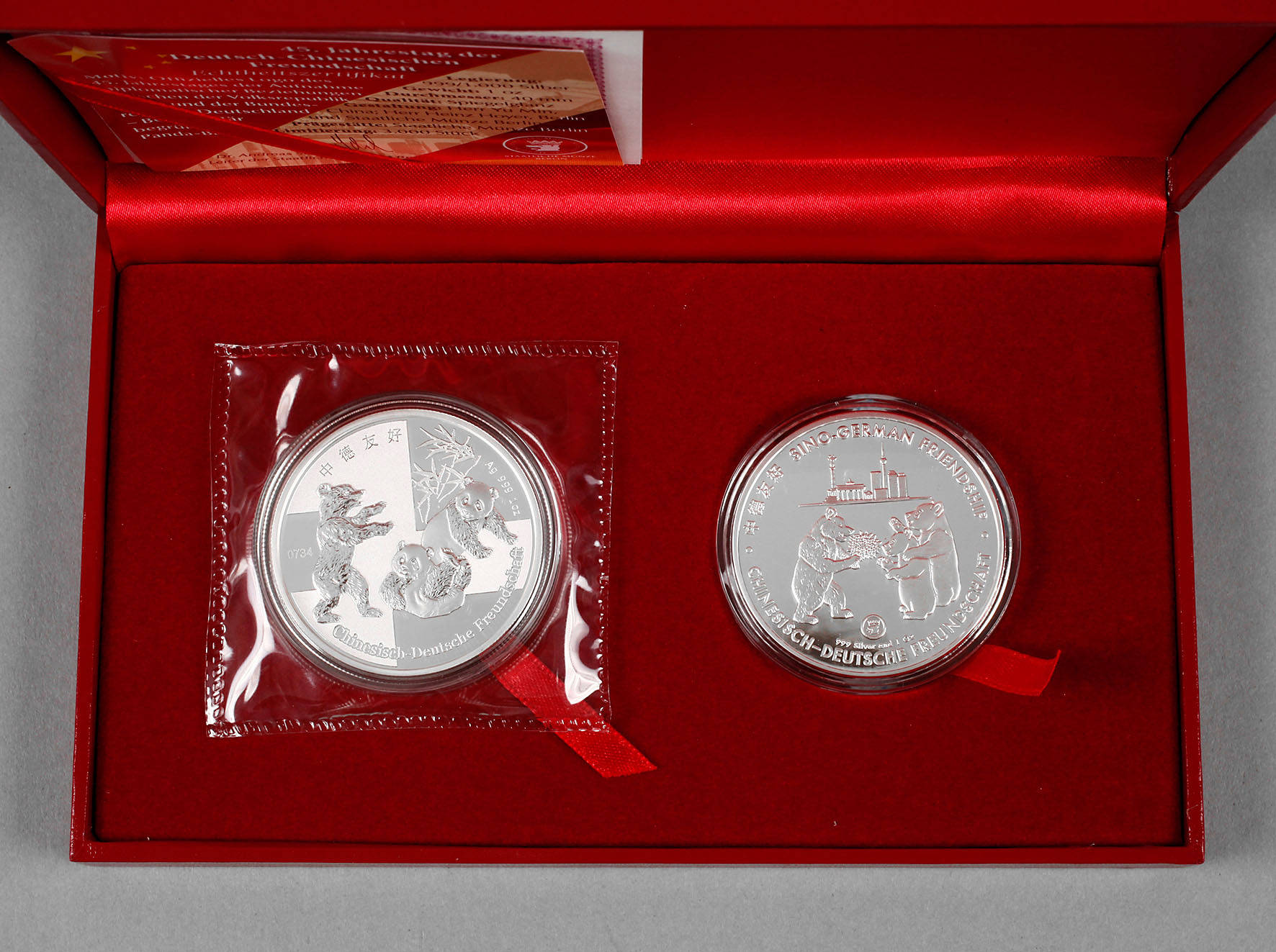 Gedenkprägungen Chinesisch-Deutsche Freundschaft