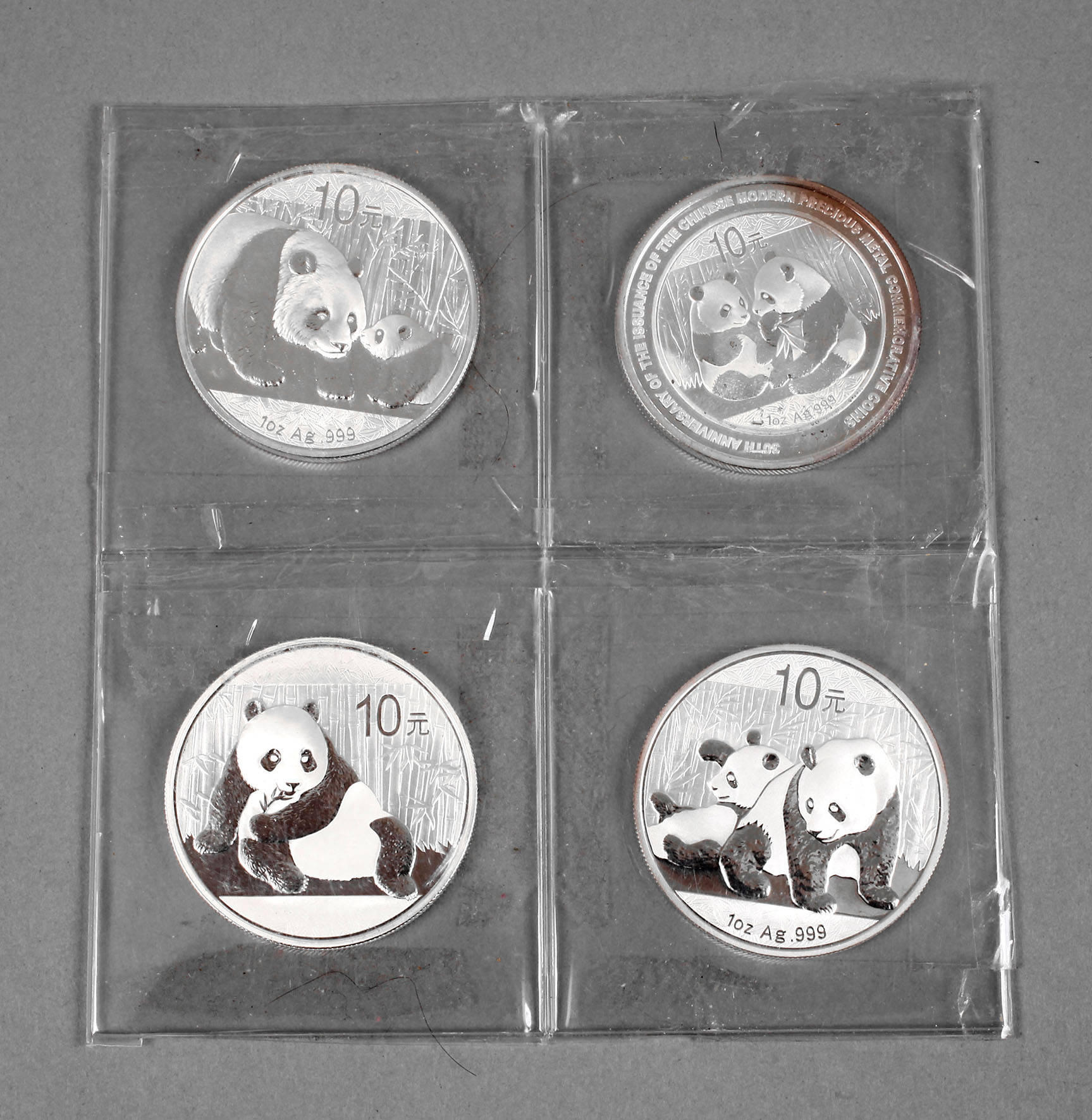 Konvolut 10 Yuan Panda