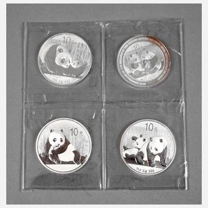 Konvolut 10 Yuan Panda