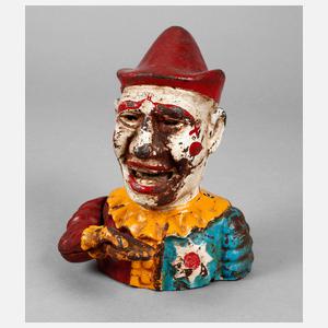 Spardose als Harlekin Eisenguss