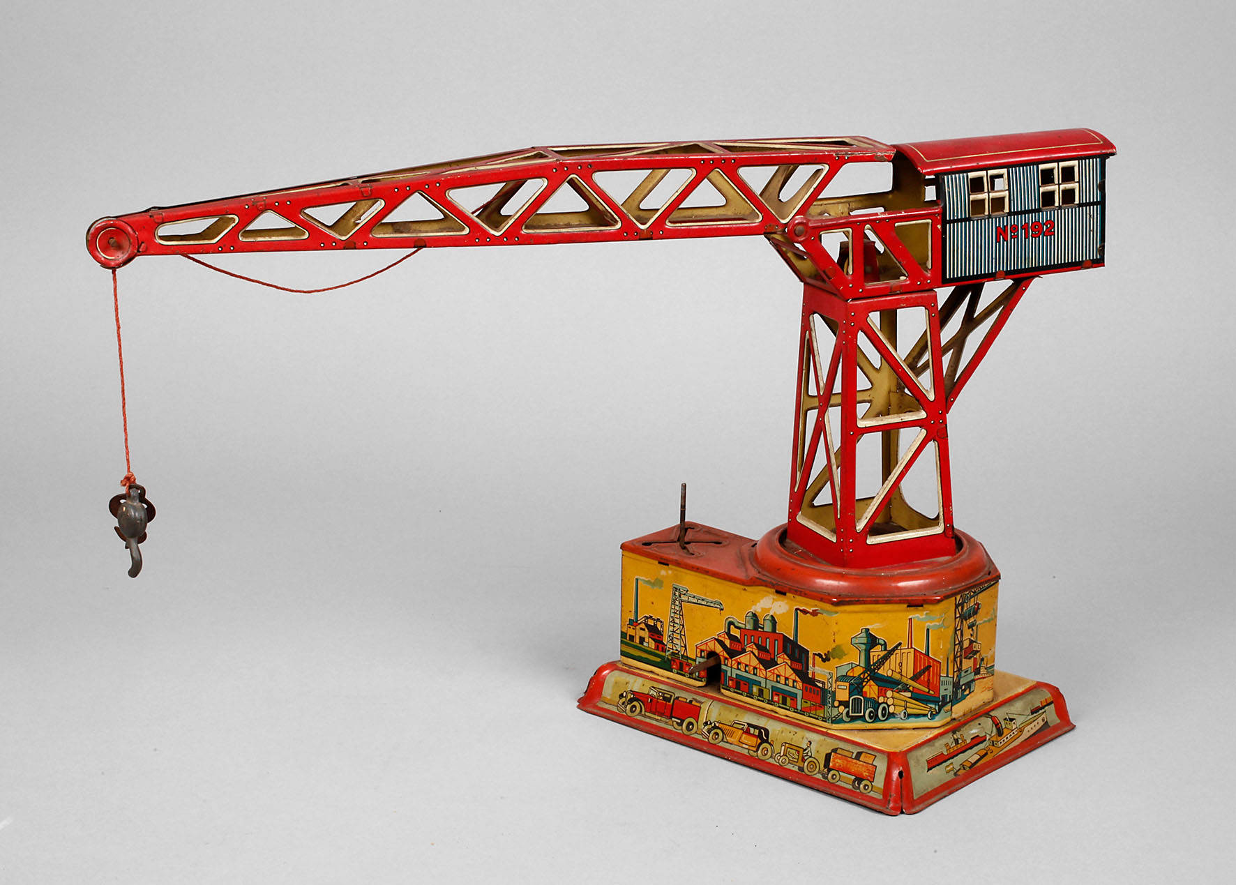 Drehkran mit Uhrwerk