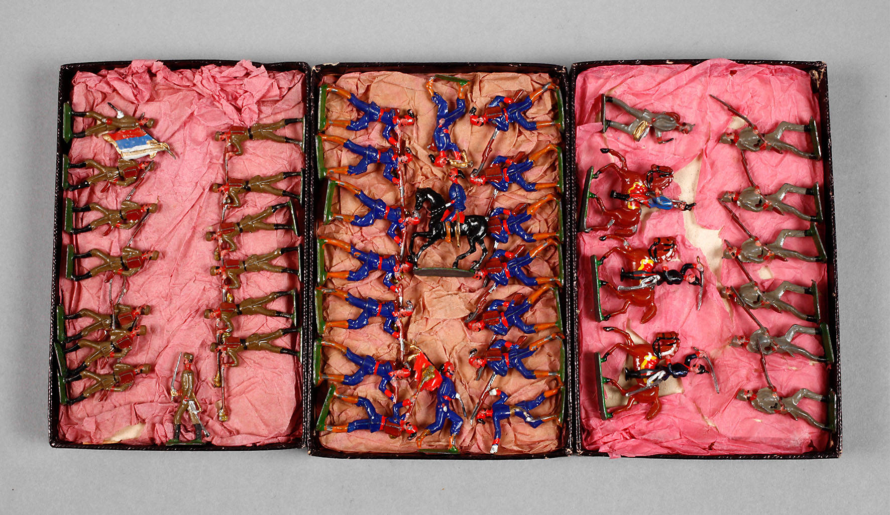 Konvolut soldatische Bleifiguren Wollner/Wien