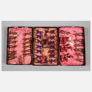 Konvolut soldatische Bleifiguren Wollner/Wien