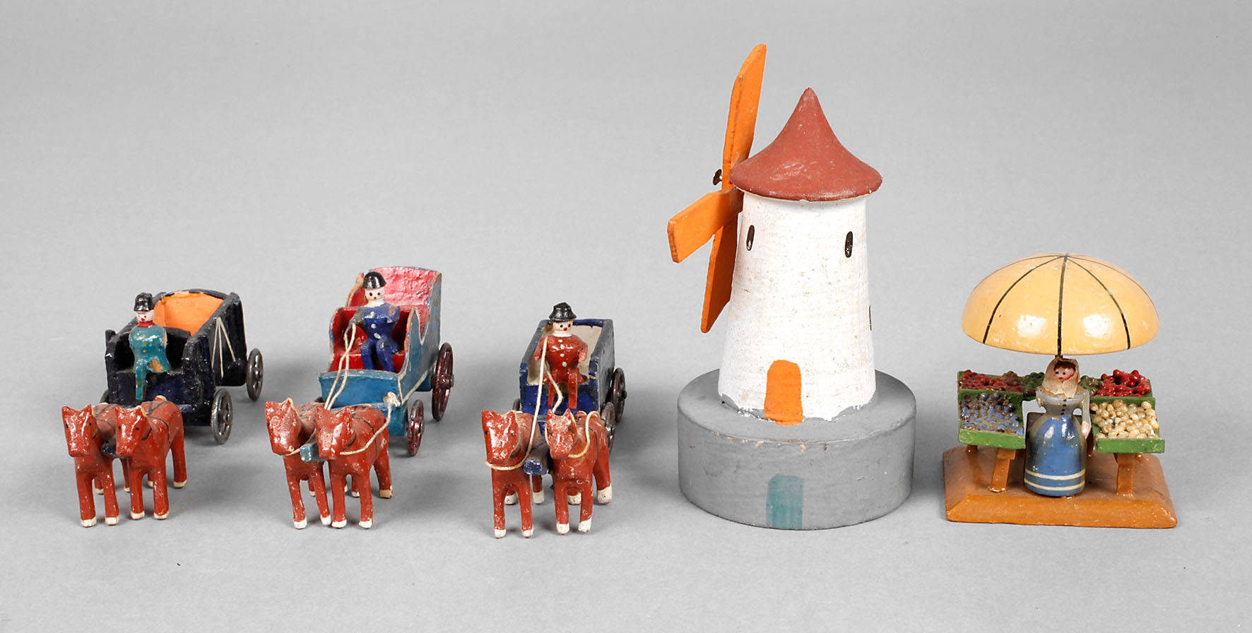 Konvolut Seiffener Spielzeug-Miniaturen