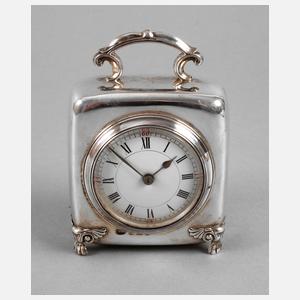 Tischuhr im Silbergehäuse
