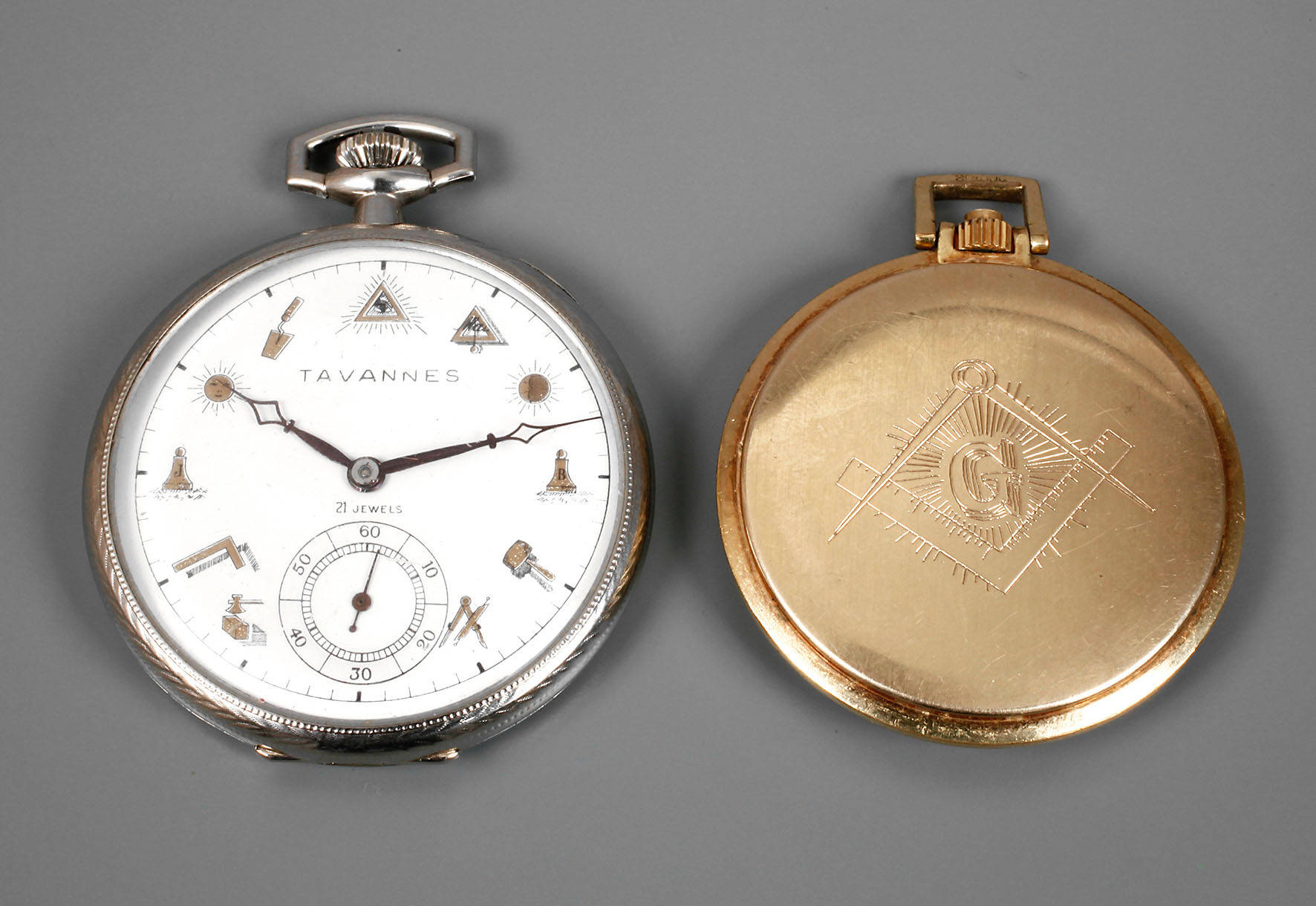 Zwei Taschenuhren Freimaurer