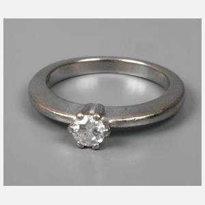 Damenring mit Brillant von ca. 0,25 ct