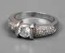 Platinring mit Brillanten