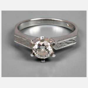 Solitärring mit Brillanten