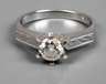 Solitärring mit Brillanten