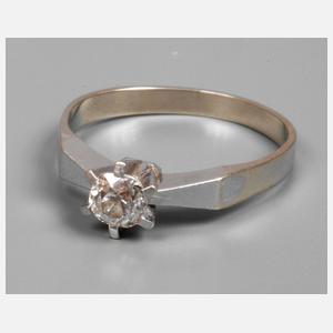 Solitärring mit Brillant