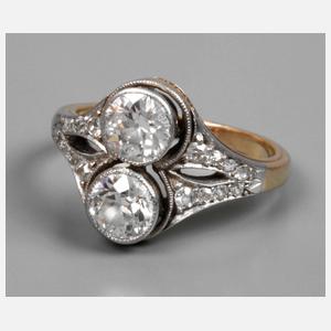 Brillantring Art déco