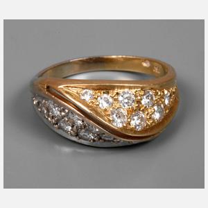 Damenring mit Brillantbesatz