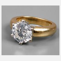 Solitärring mit Brillant von 3,2 ct + Expertise111