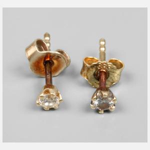Paar Ohrstecker mit Brillanten