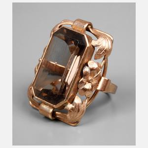 Ring mit Rauchquarz