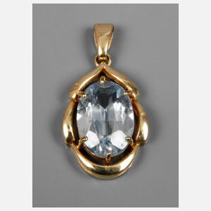 Anhänger mit Aquamarin