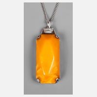 Bernsteinanhänger mit Kette111