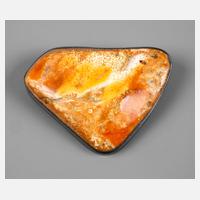 Bernsteinbrosche in Silberfassung111