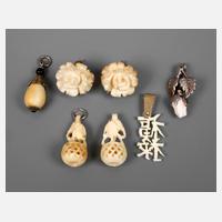 Sieben Kleinteile Beinschmuck111